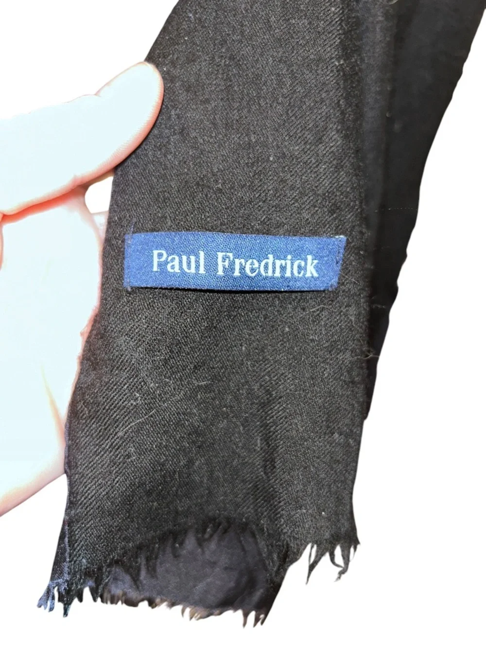 Paul fredrick RICH silk paisley wool backed scarf